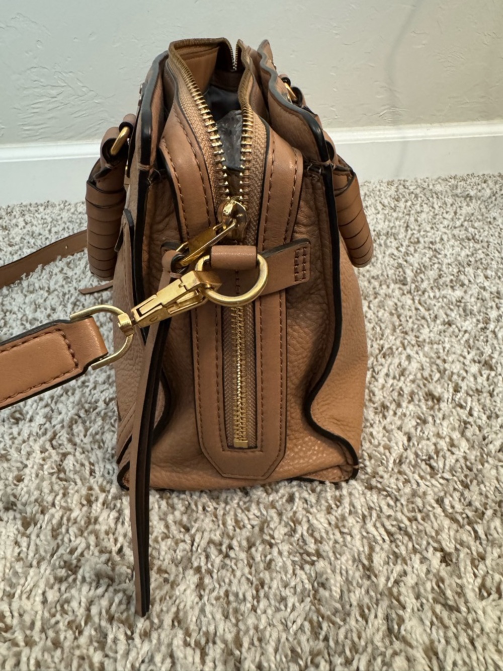 Rebecca Minkoff Leather Bag in Tan - Picture 7 of 9